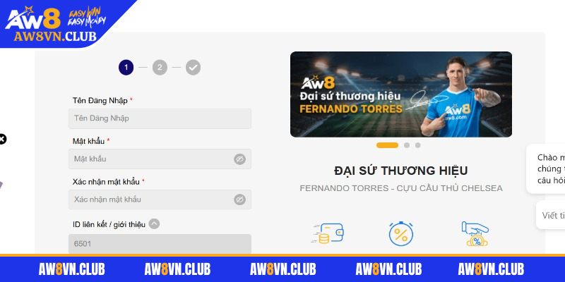 Đăng ký aw8 2 Đăng ký tài khoản không dùng thông tin người khác