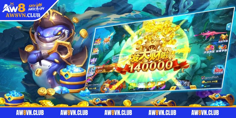 Fishing War AW8 - Khuấy Đảo Thế Giới Bắn Cá Siêu Hấp Dẫn 3 Xây dựng chiến thuật săn cá thông minh